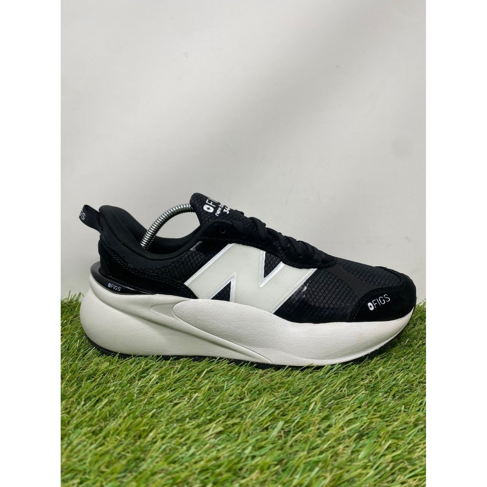 New Balance 3447 FIGS Shoes Women 9 Black Sneakers Athletic Nurse Walking Casual